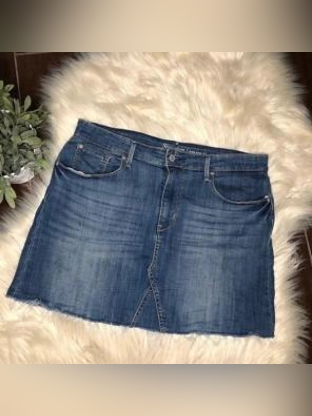 Levi Strauss Denim Mini Skirt - Size 16